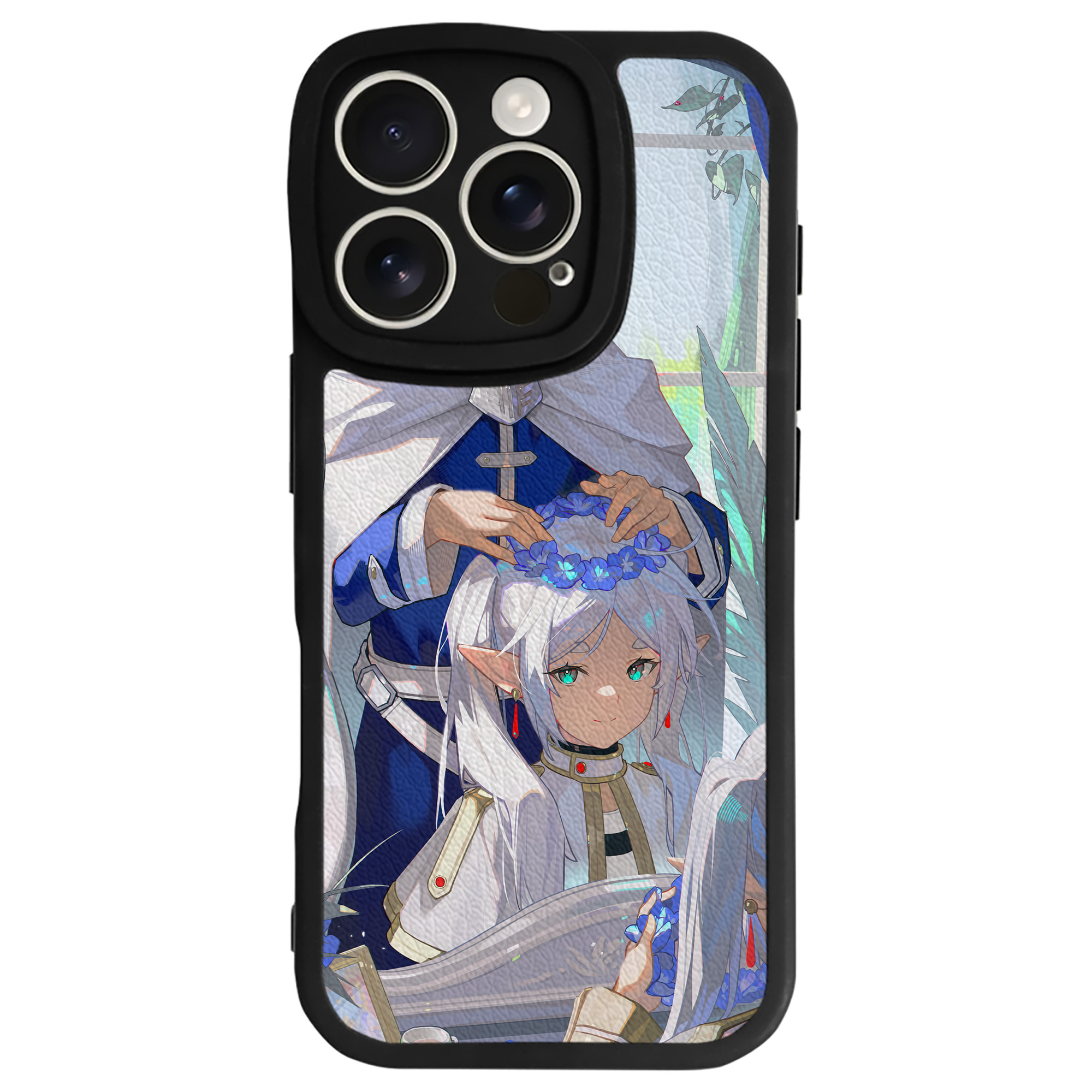 （画像用） 葬送のフリーレン Frieren 【iPhone 16シリーズ対応】シリコンスマホケース（レザー調） 材質：シリコン